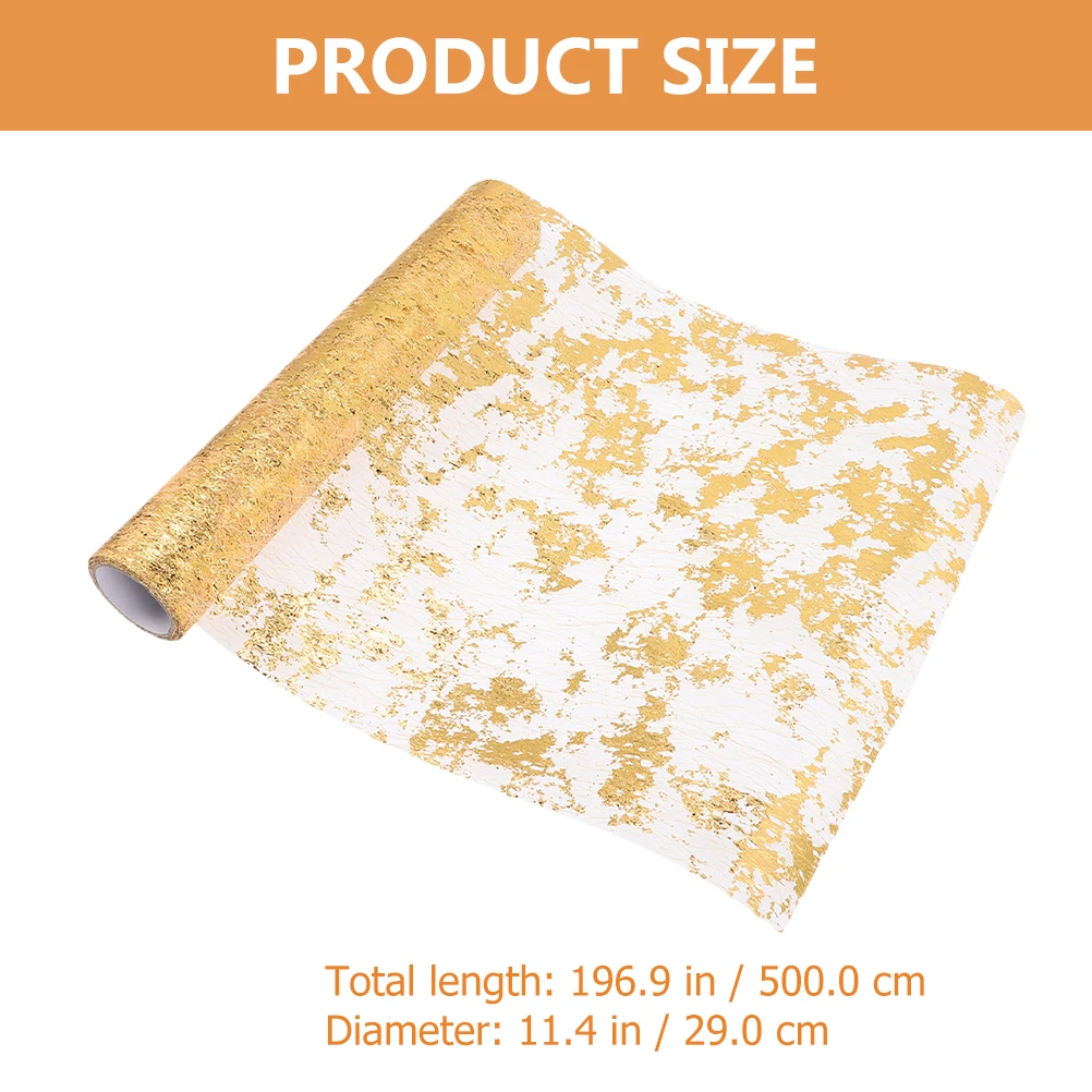 

2Pcs Golden Tablecloth Wedding Party Table Runner Birthday Decorations Festive Table Cover Lightweight Storage