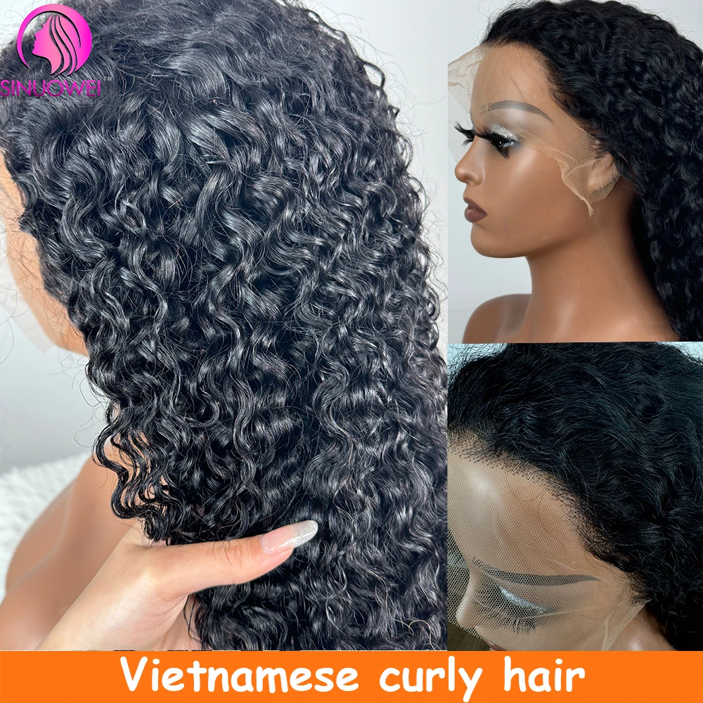 Perruque Lace Front Wig frisée brésilienne naturelle, cheveux humains vierges, 12A, densité 180%, pour femmes