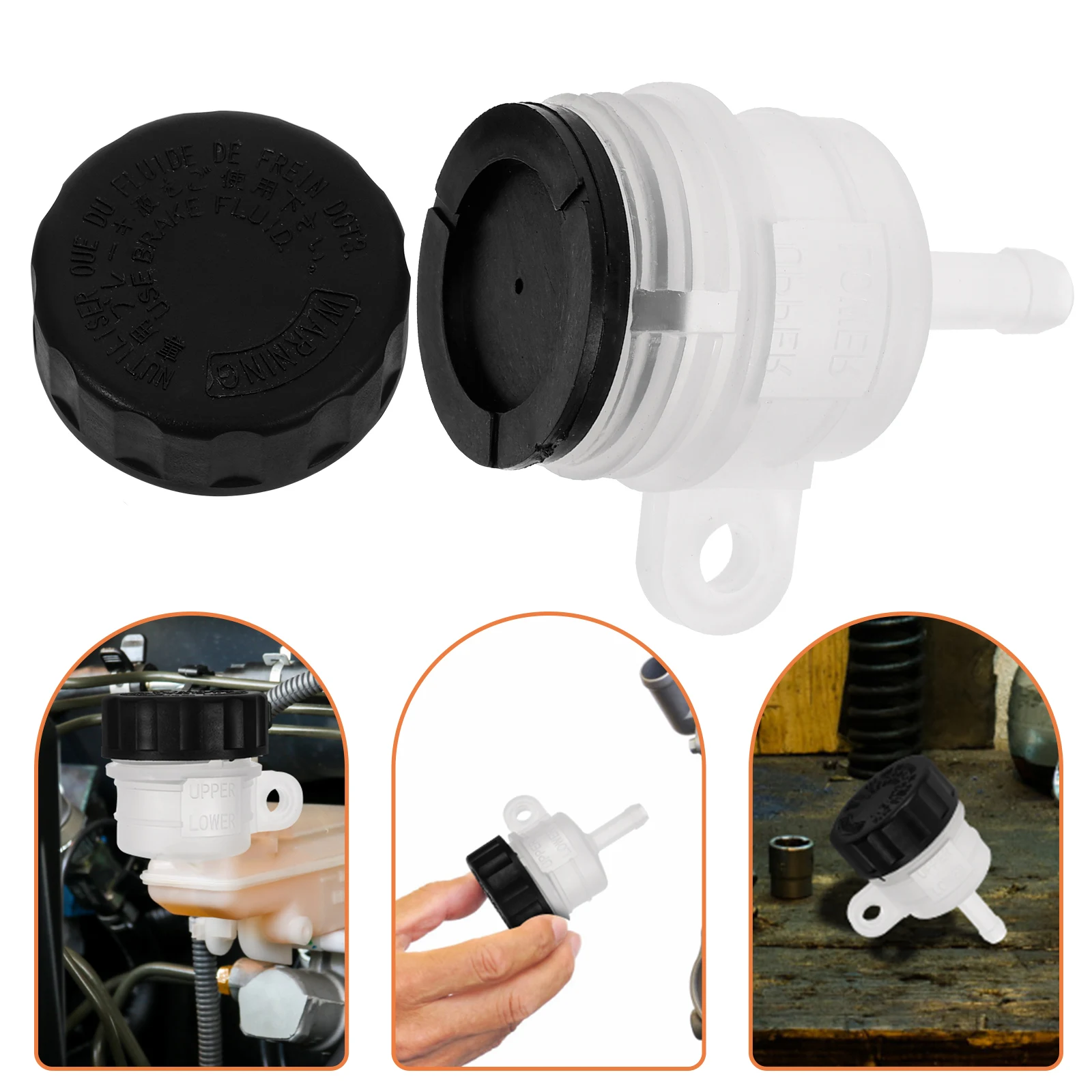 

Brake Pump Oil Cup Tube Fluid Reservoir Storage Master Cylinder for Motorcycle ATV Go Kart Durable Construction Long Term Usage