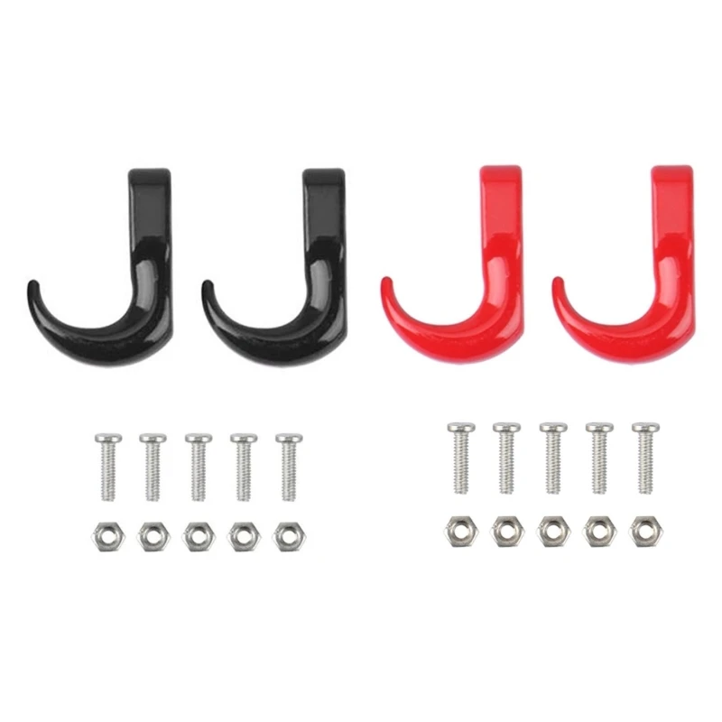 Iron Trailer Hook for 1/24 RC Crawler Car Easy to Install Metal and Rear Bumper Corrosion Resistance