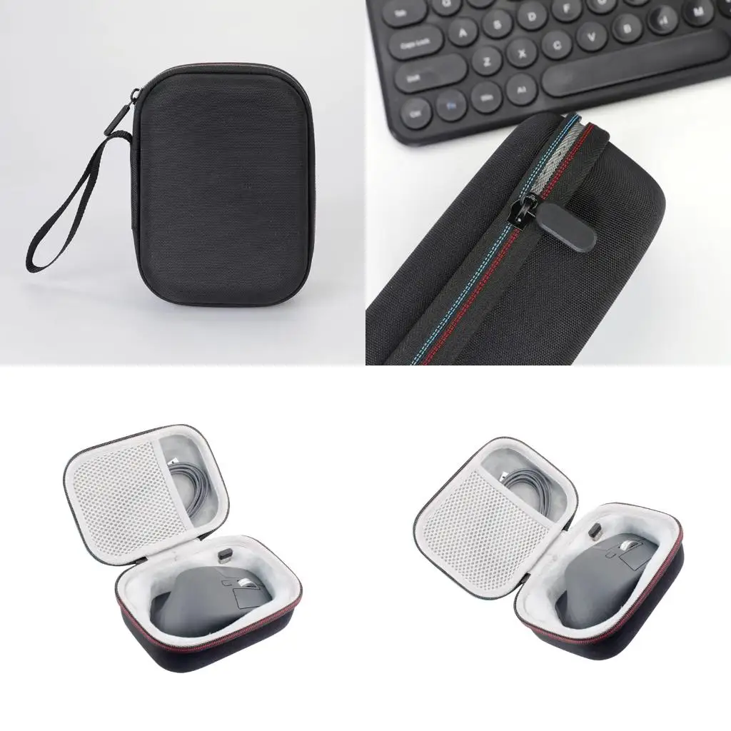 Shockproof Cover Case for MX 3 Wireless Mouse Travel Carrying Bag Mesh Pocket