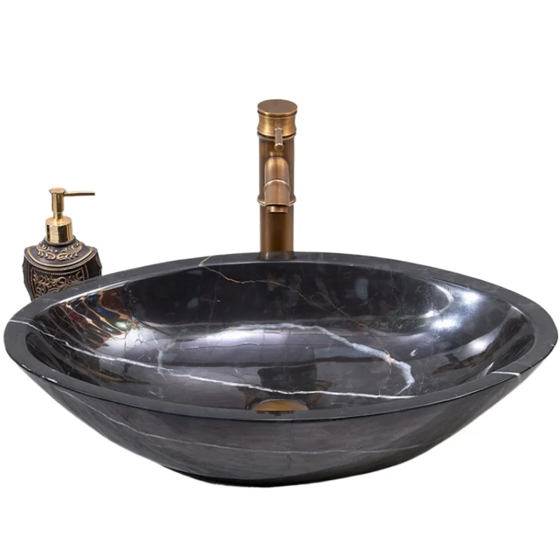 

Balcony wash basin integrated washbasin outdoor home art table bathroom courtyard stone washbasin