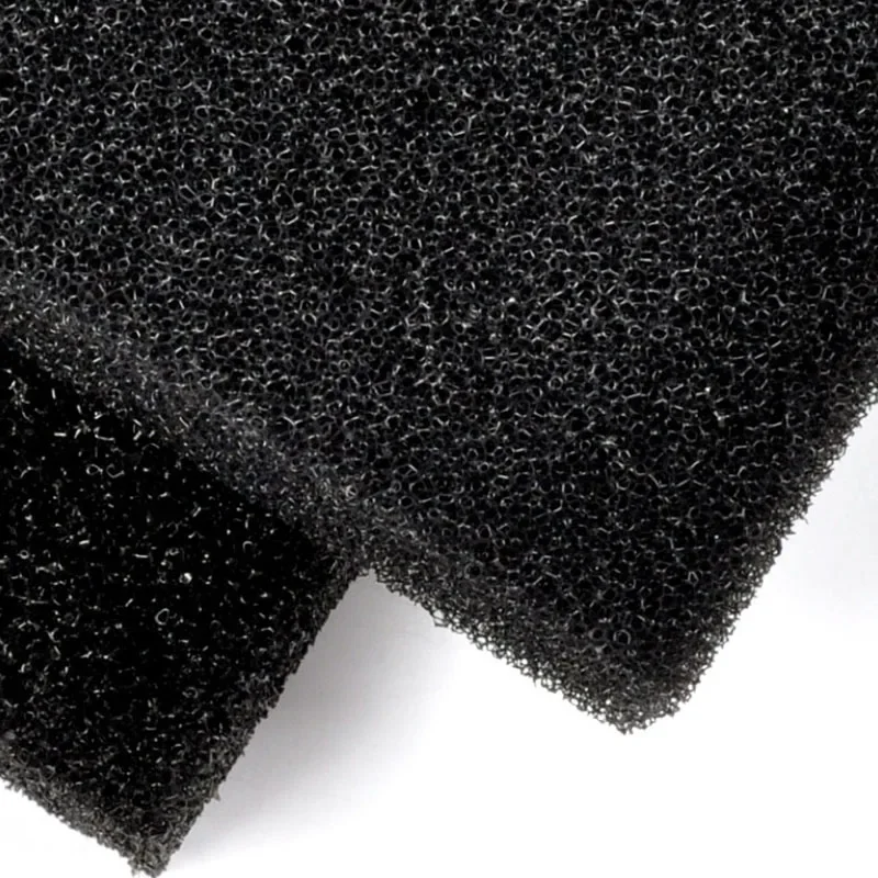 2CM 3CM 4CM 5CM Black Filtration Foam Aquarium Fish Tank Biochemical Filter Sponge Pad Skimmer Long Use Time Sponge Supply Tank