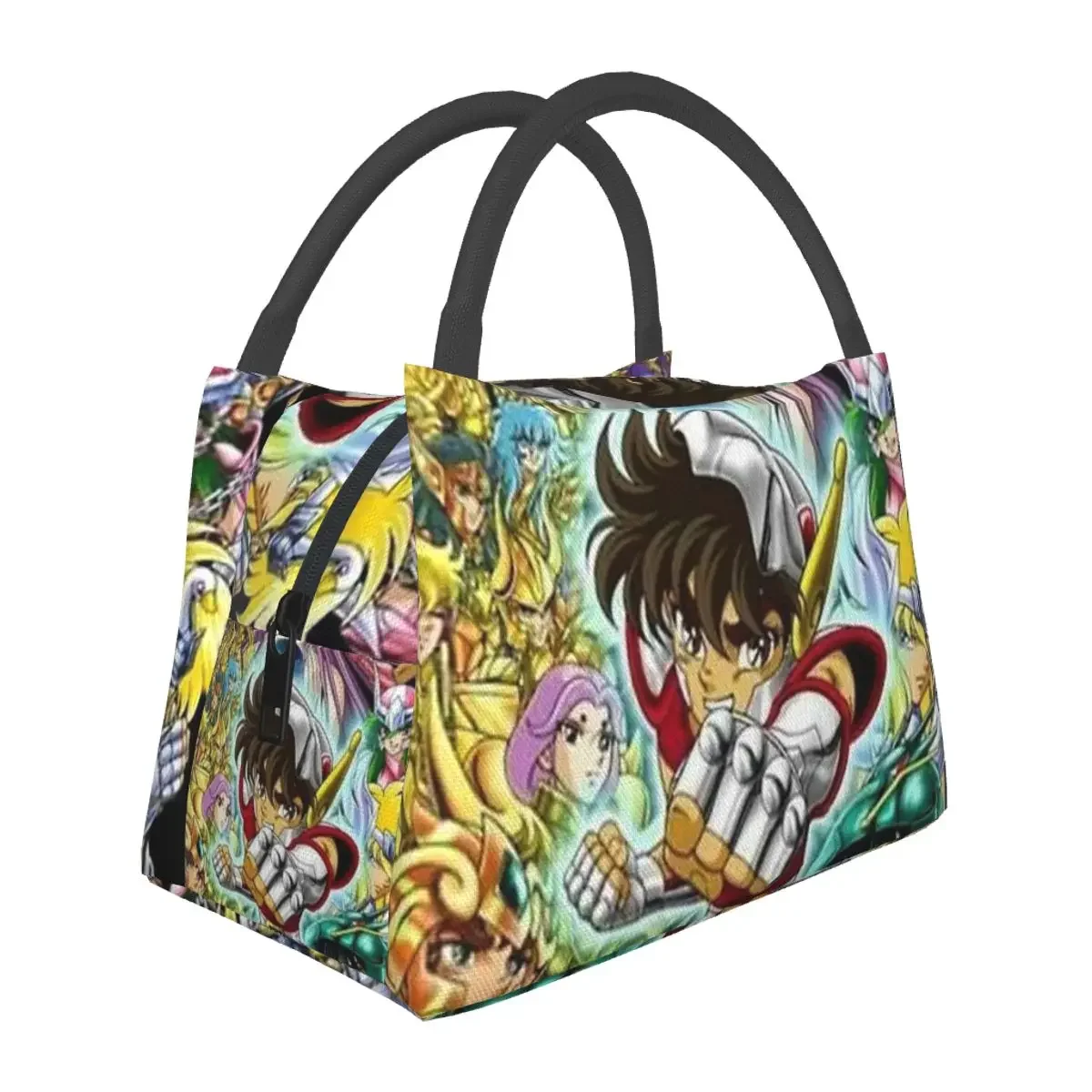 

Ланч-бокс The Seiya Knight Merch с изоляцией, Портативная Сумка-тоут для обеда, сумки для пикника, Термосумка для женщин и девушек, для работы