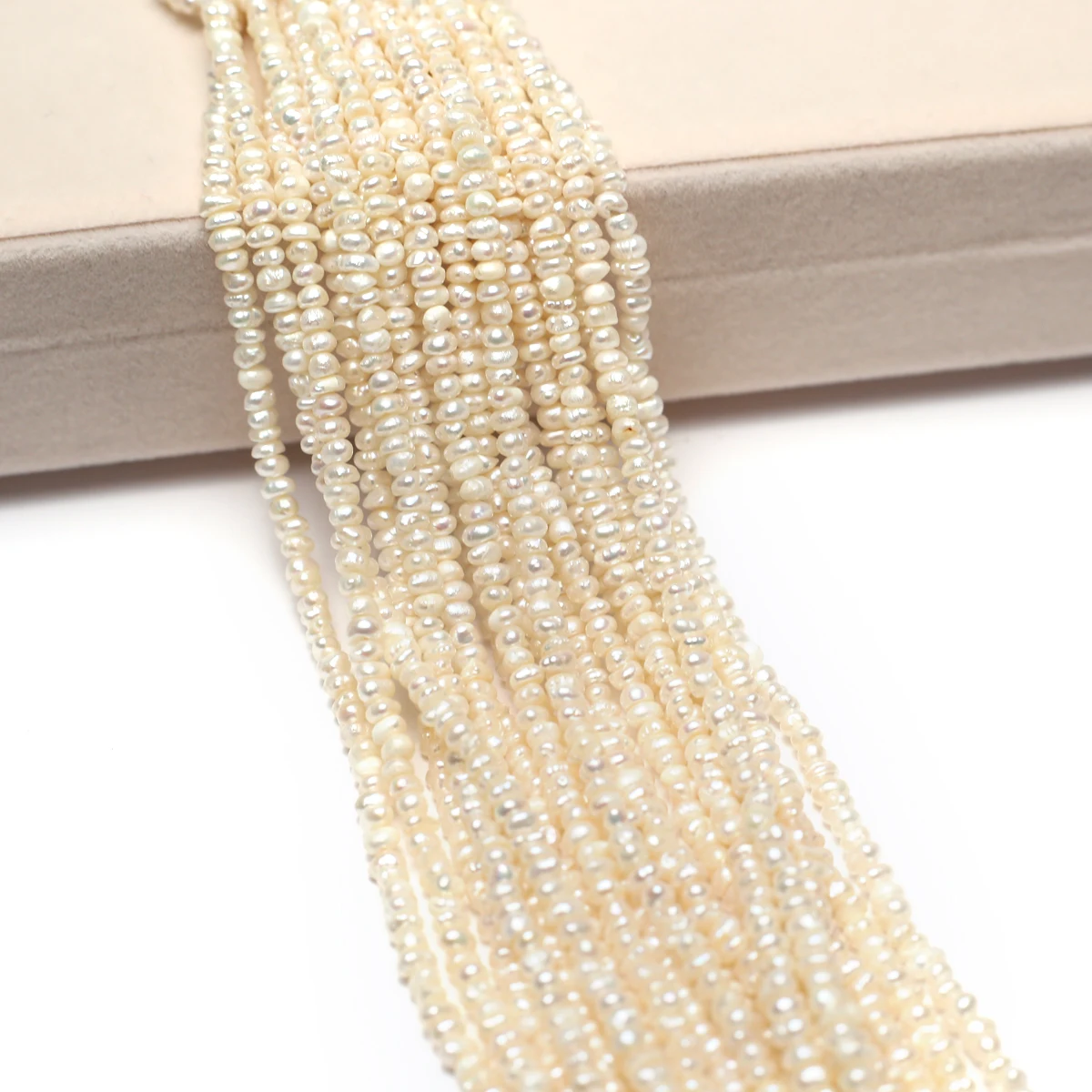 

3-4MM A Grade Irregular Shape Pearls Natural Freshwater Pearls Spacer Beads for Jewelry Making DIY Necklace Bracelet Accessories