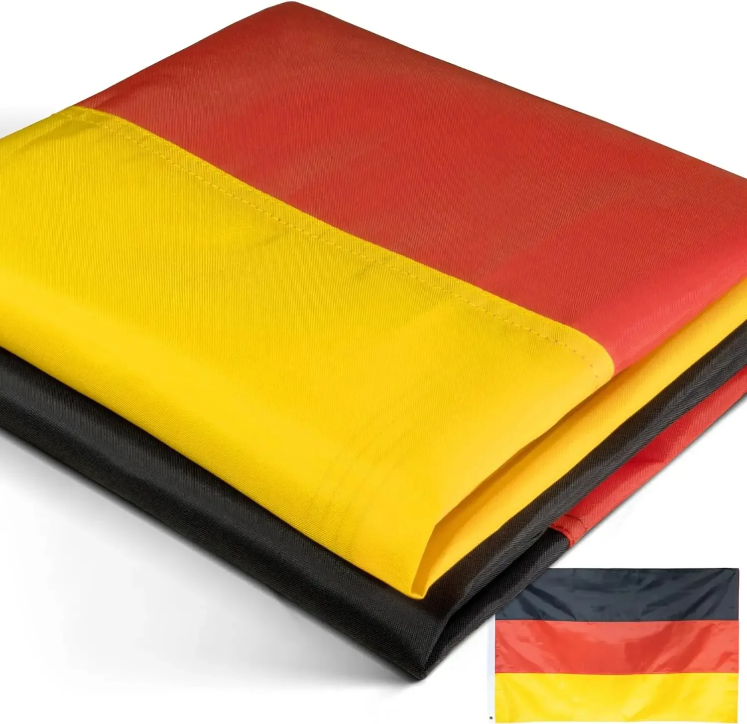 

3x5Fts Embroidery Germany national flags heavy duty thicken 4 rows of stitches outdoors garden Decoration banner