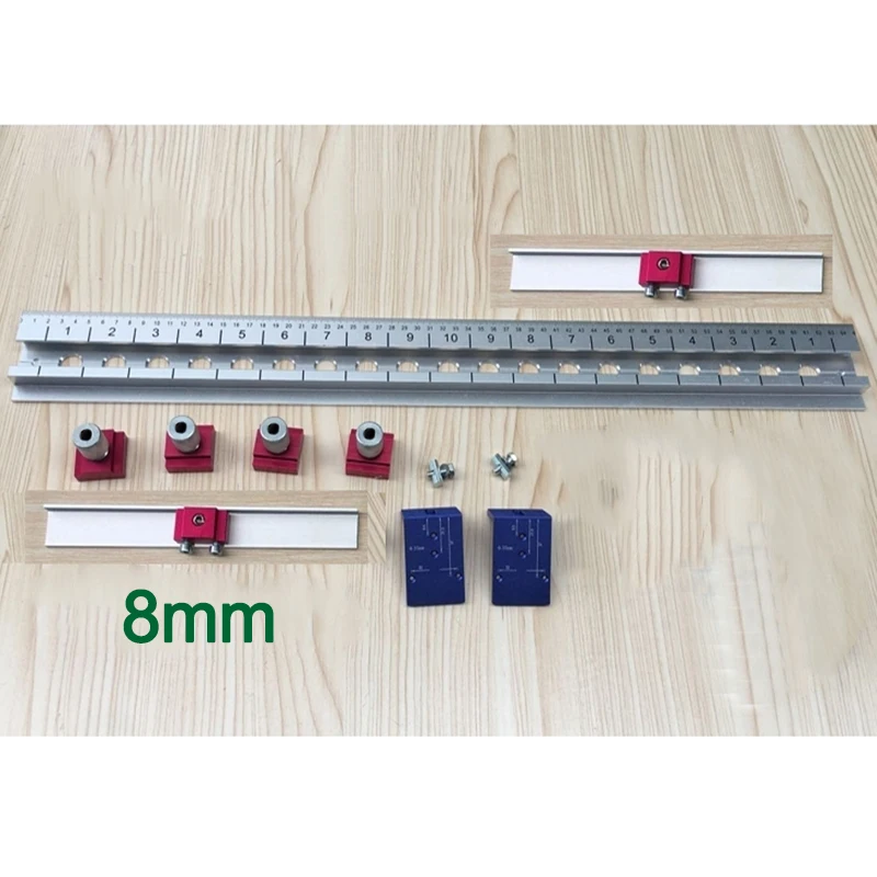 Dowelling تهزهز قابل للتعديل الألومنيوم جيب ثقب الرقصة للأثاث ربط 3 في 1 النجارة الحفر محدد اللكم مثقاب الخشب