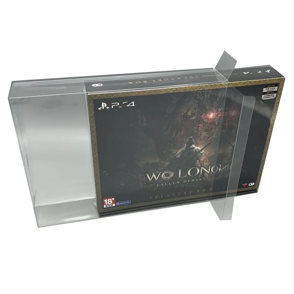 Transparent Box Protector For Wo Long：Fallen Dynasty/Sony PS4/PS5 Collect Boxes TEP Storage Game Shell Clear Display Case