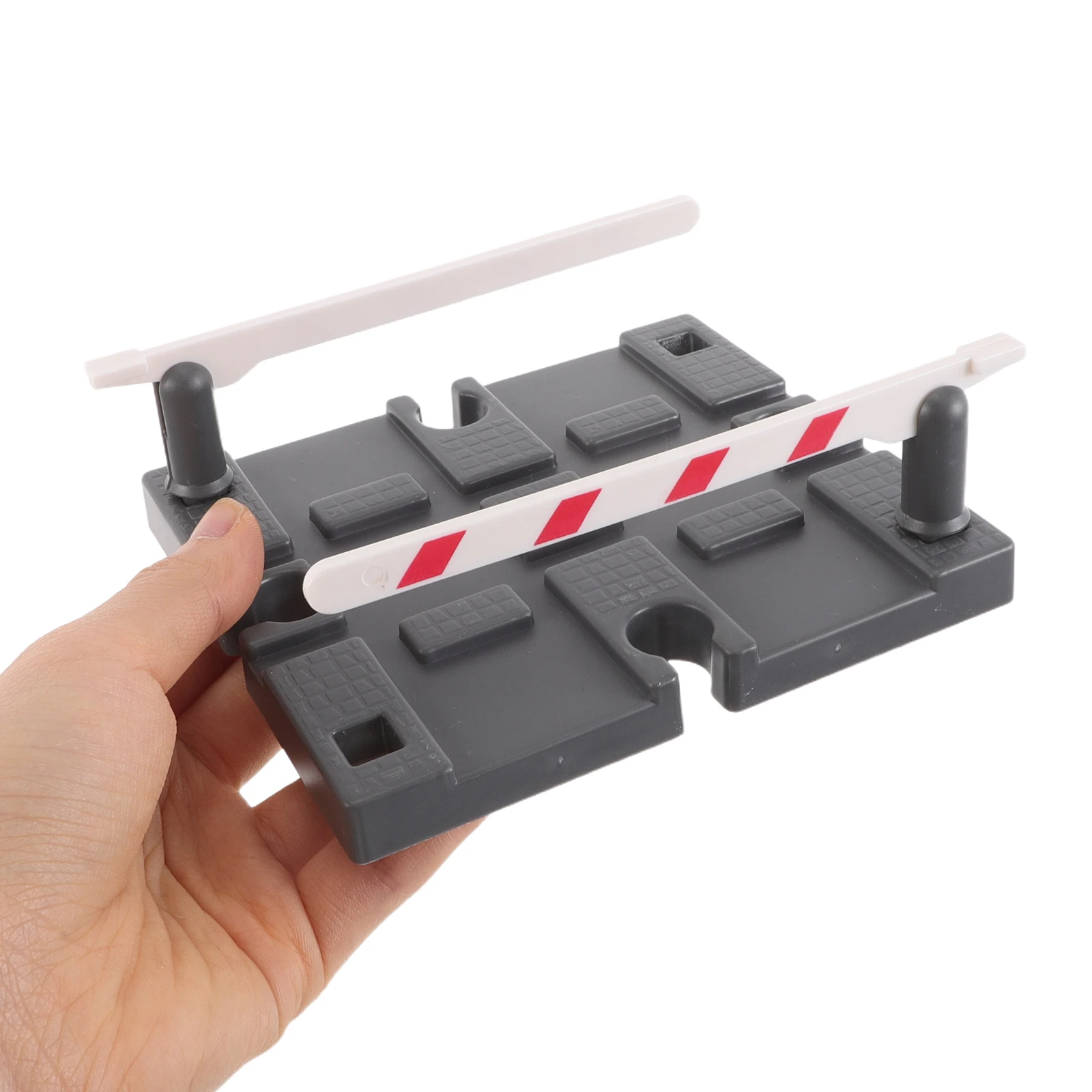 2 Pcs Train Track Barrier Diy Railings and Barriers Puzzle Railway Expansion Accessories