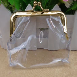 Mini Transparent Money Bags Bus Card Iron Mouth Clip Credit ID Card Small Wallet Card Holder Coin Purse Change Purse Dropship