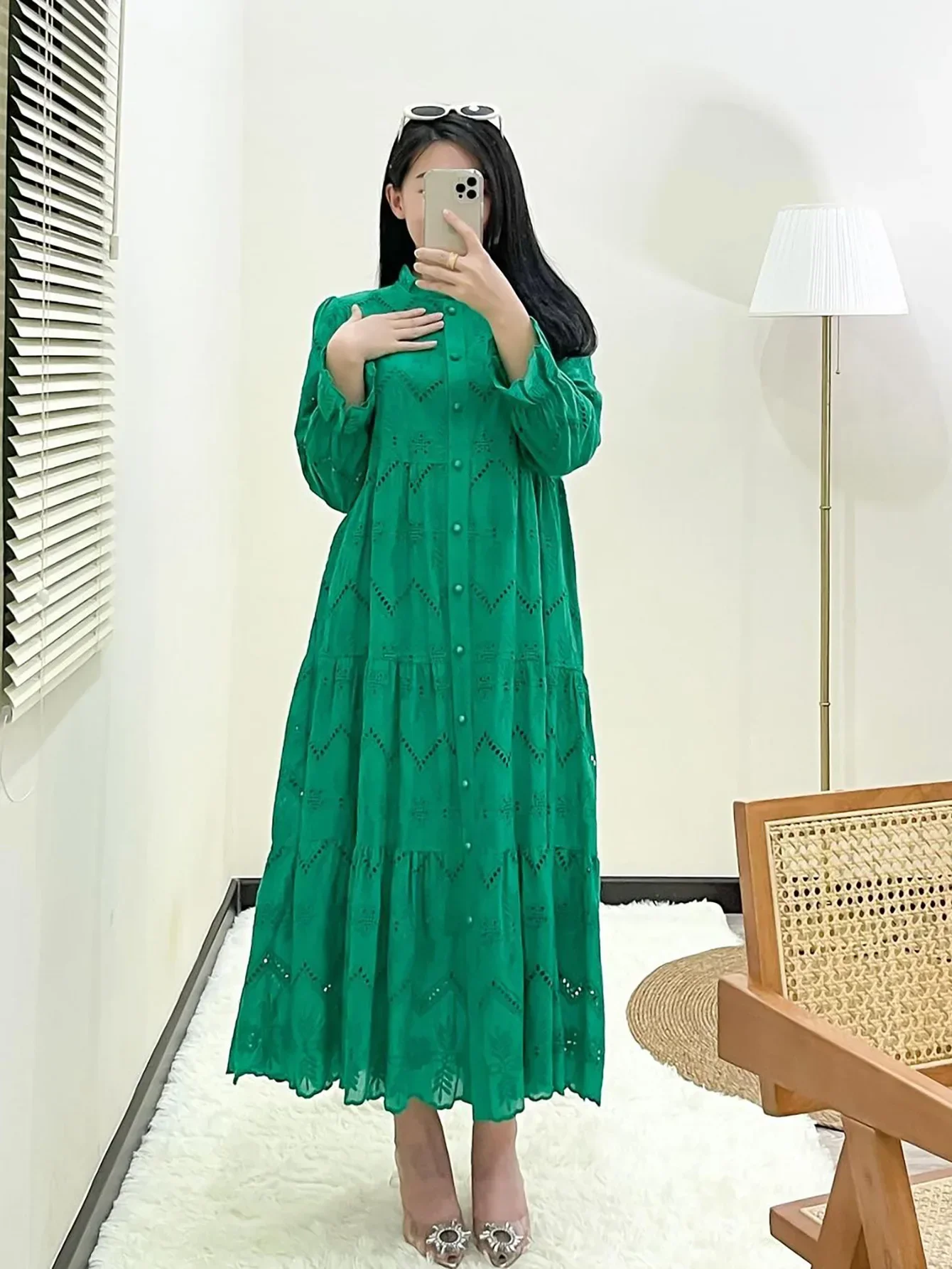 

Dubai Lace Embroidery Abayas for Muslim Women Maxi Dress Marocain Femme Musulman Djellaba Turkey Kaftan Dubai Islamic Clothing