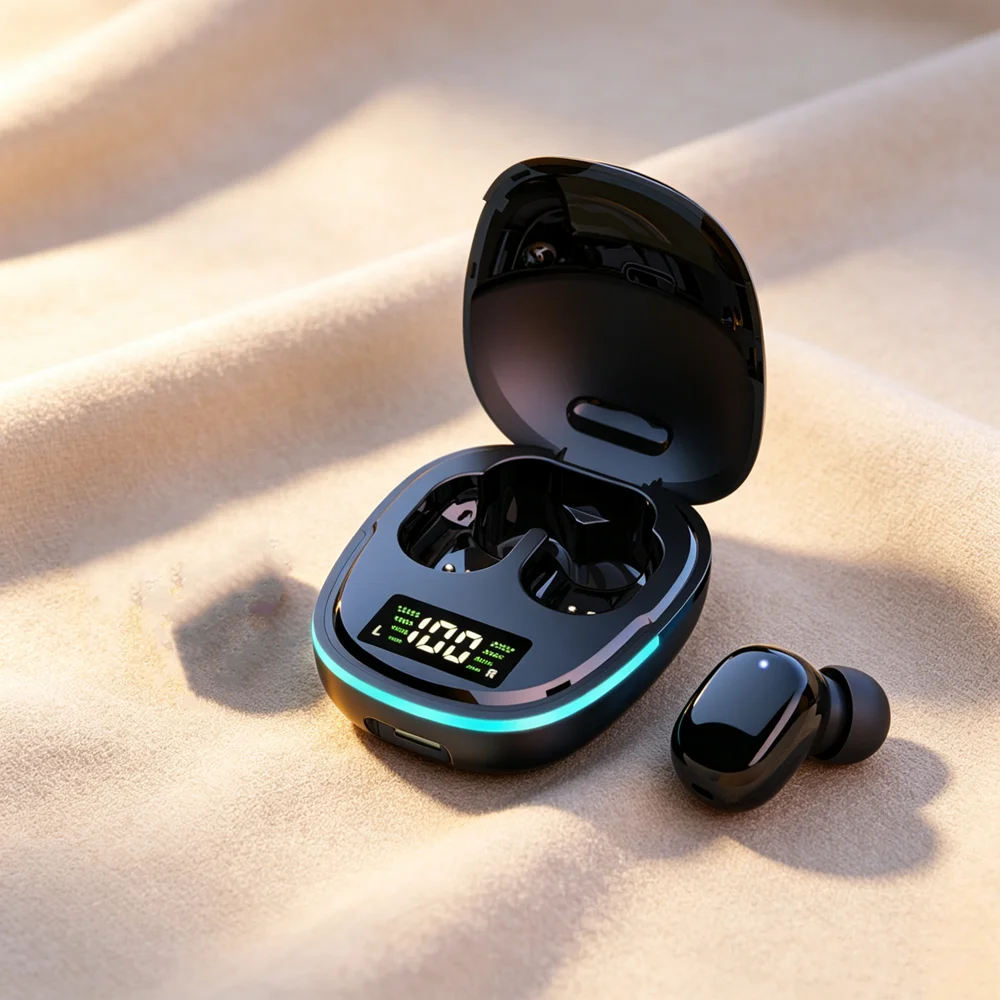 Original Wireless Bluetooth Headphones Tws Waterproof Earbuds Earphones Digital Display Heaset Large Capacity Charging Case