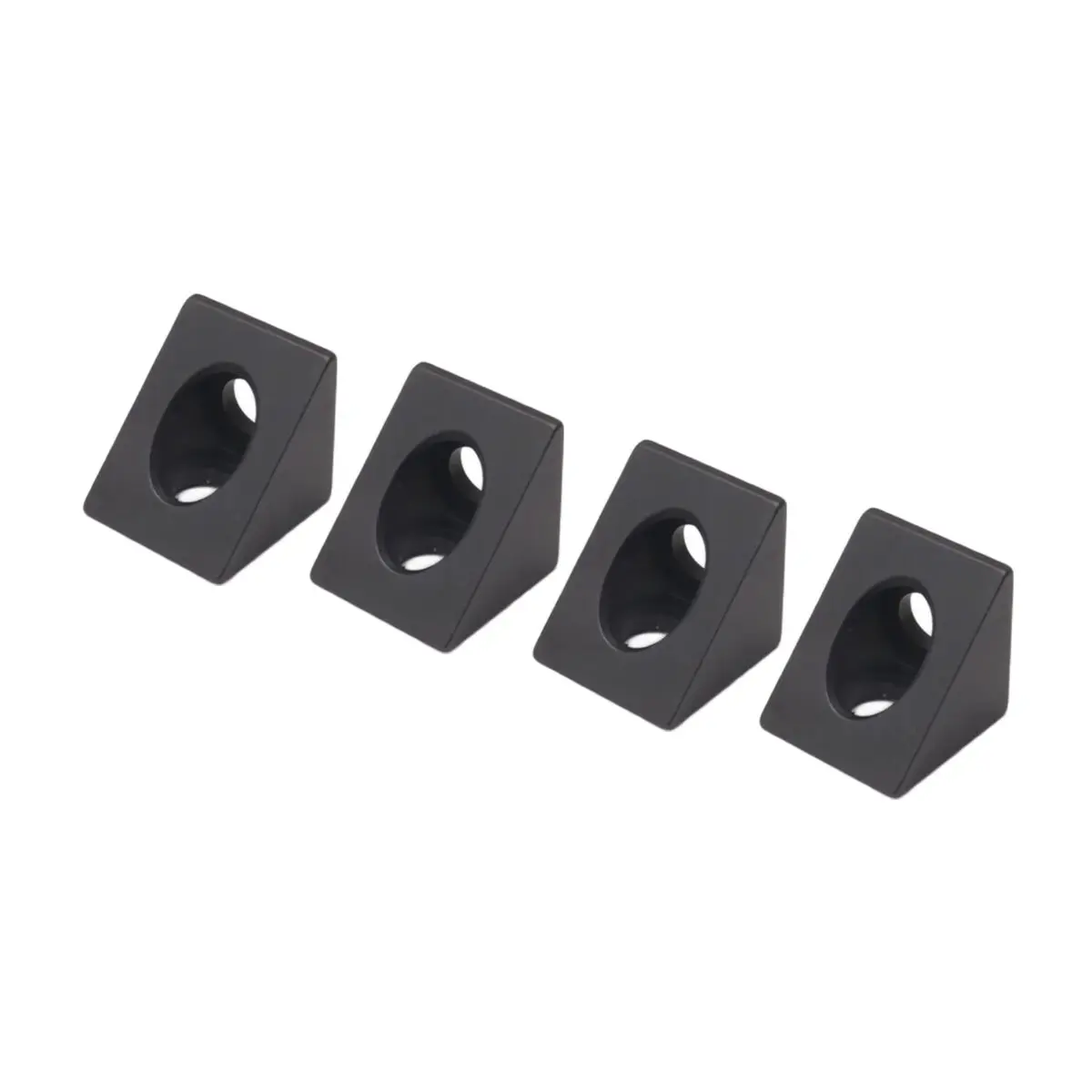 (DT37) 90 Degree Angle Bracket Connector for CNC & 3D Printer DIY V-Slot Black Corner for 2020 Aluminum Profile 4Pcs