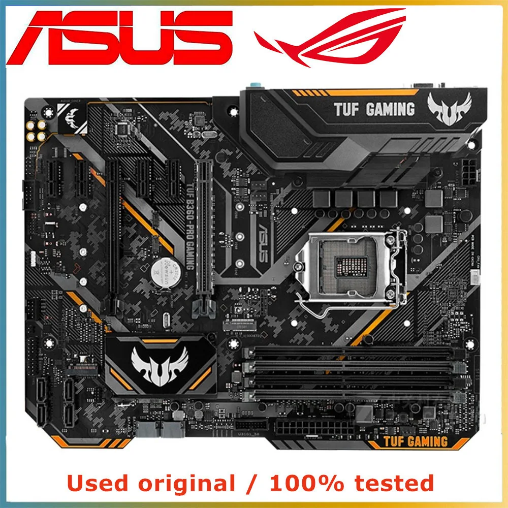 

For ASUS TUF B360-PRO GAMING Computer Motherboard LGA 1151 DDR4 64G For Intel B360 Desktop Mainboard SATA III PCI-E 3.0 X16