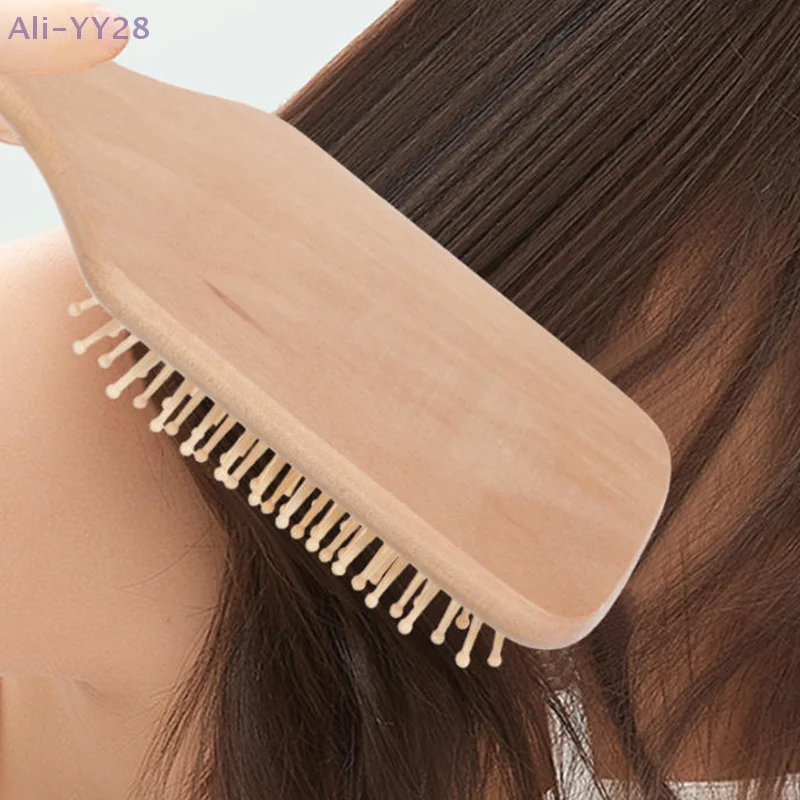 

{MX} Multi-type Wooden Airbag Hair Brush Anti-Static Massage Comb Scalp Massager Air Cushion Hairbrush For Detangling