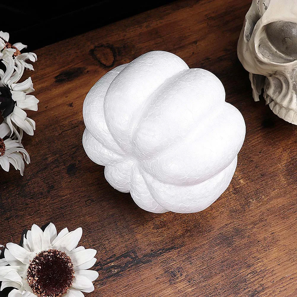 

Graffiti Pumpkin Props Decorations Mold Simulation Fake Foam White Mini DIY Craft Halloween Thanksgiving Kids Toy Photography