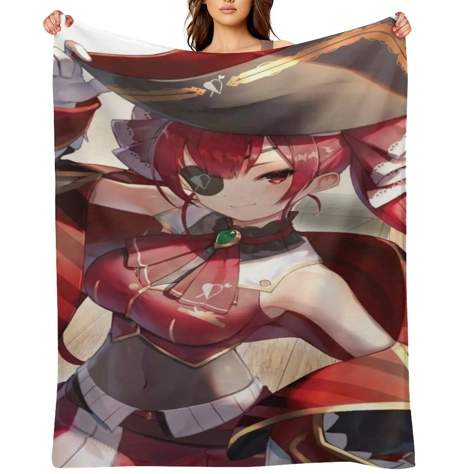 

Houshou marine Throw Blanket valentine gift ideas for winter Nap Summer Blankets