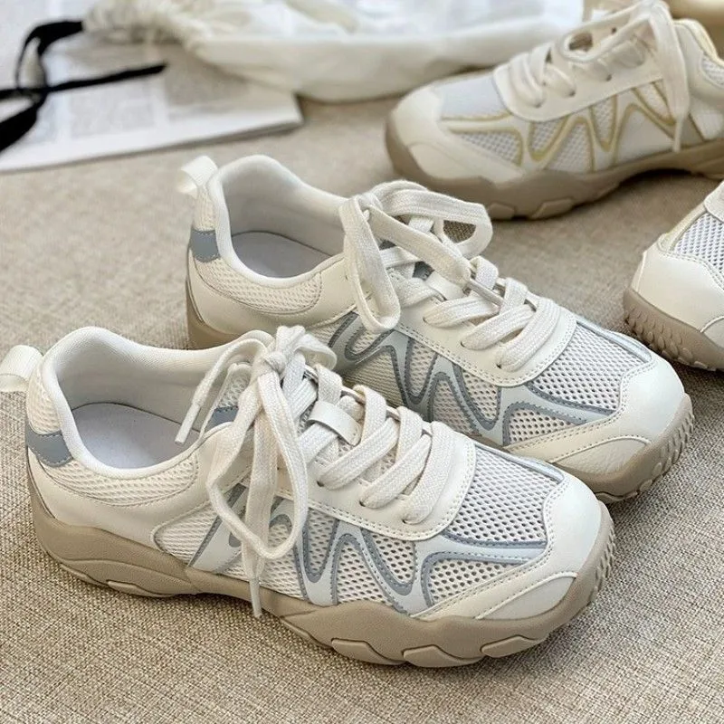 

Breathable mesh German training shoes for women 2025 new versatile thick soled casual Forrest Gump shoes sports shoes