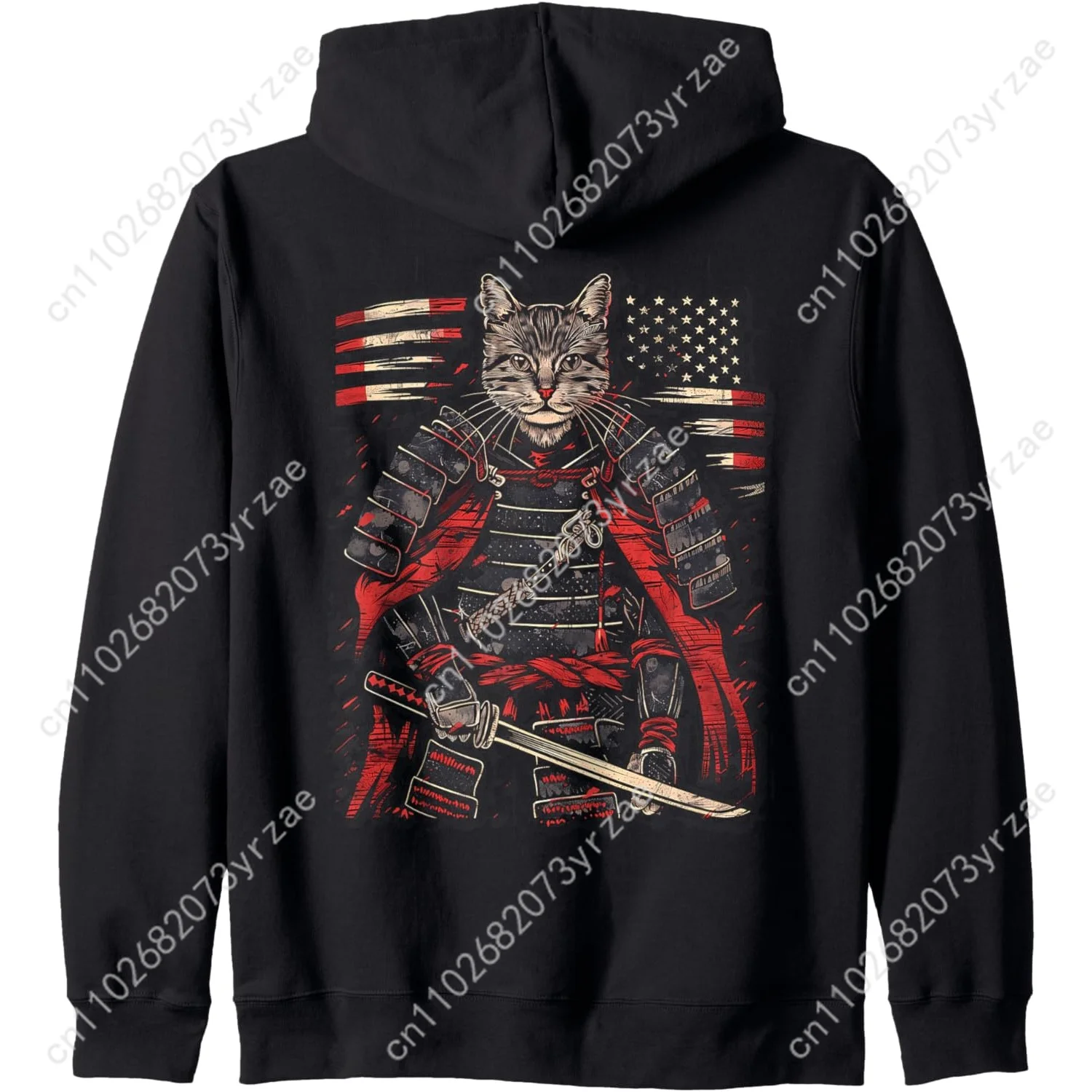 

Ретро самурай кошка воин супер мягкие толстовки мужские женские пуловеры модные удобные толстовки дышащие винтажные топы