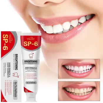 Sp 6 Ultra Whitening Sp 6 Toothpaste Ultra Whitening Toothpaste Sp-6 Probiotyczna rozjaśniająca pasta do zębów Deep Cleaning Care 120g