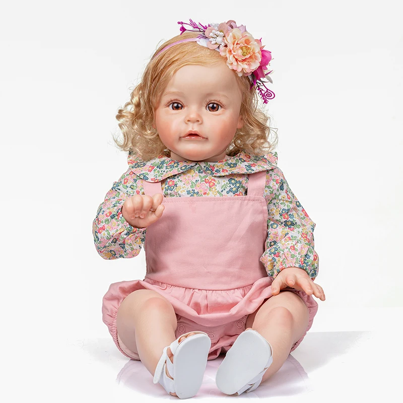 

60cm Handmade Lifelike Silicone Reborn Baby Doll Sue-Sue Princess Girls Dolls Children Birthday Gift