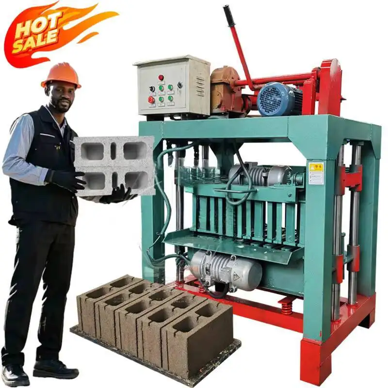 Multi Shape Hollow Concrete Block Maker Automatic Full Set Brick Making Hine