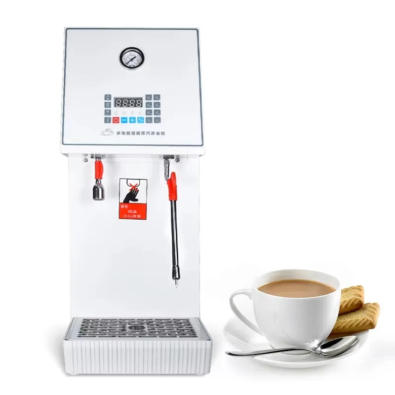 

Full Automatic Milk Steamer Frother Professional Milk Steam Frothing Machine Commercial Hot Water Boiler 12 Mechanical 220V 2000