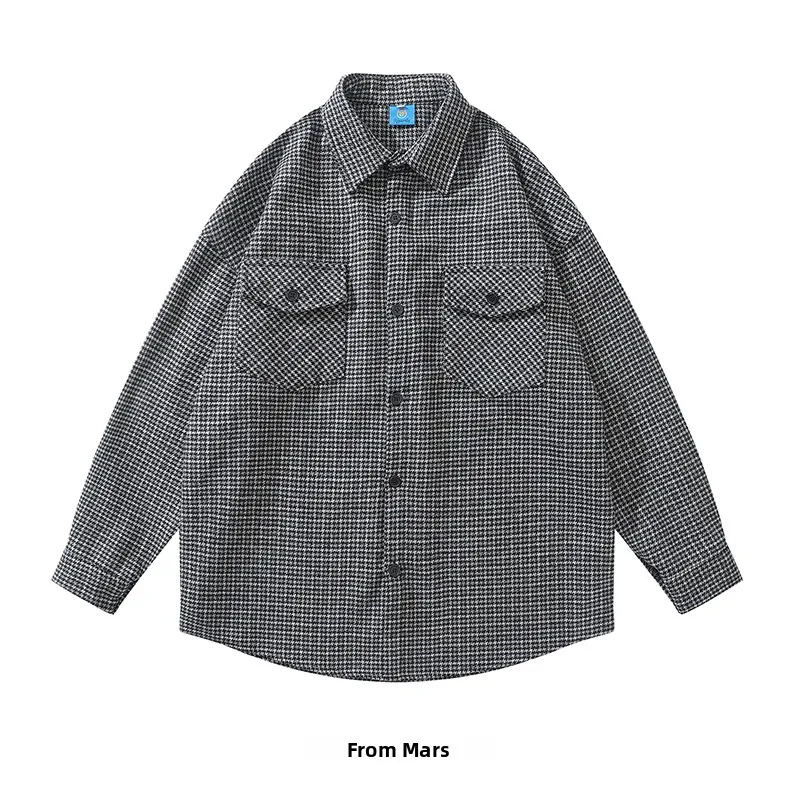 

from Japanese Retro Houtooth Long Sve irt And Coat Men's Ethnic Clothing Spring 2023 New Arrival