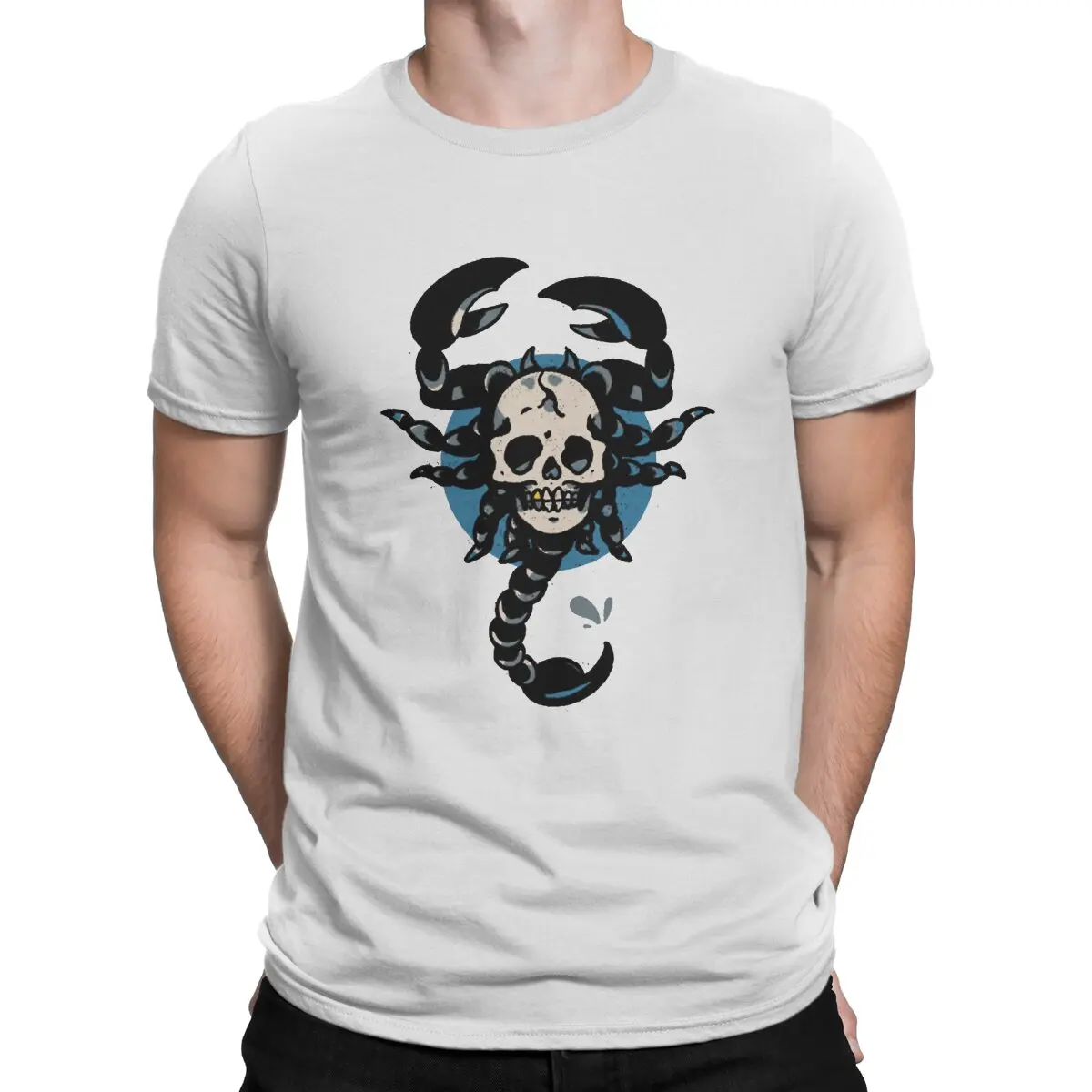 Destined For Death Rock T-Shirt for Men S-Scorpions Funny Pure Cotton Tee Shirt Round Neck Short Sleeve T Shirts Birthday