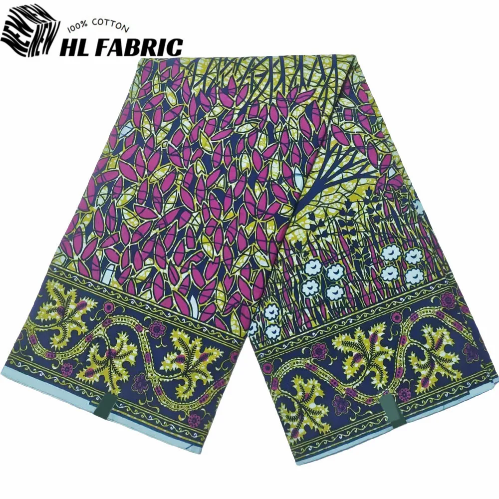 100% Cotton Veritable Wax African Wax Fabric Nigerian Ankara Block Prints Batik Hollandaise Fabric Dutch Pagne For Party Dress