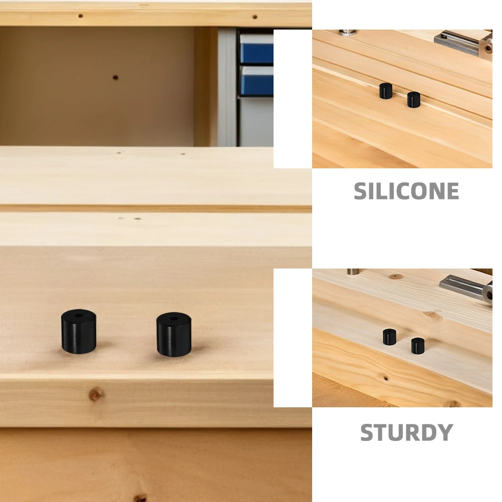 10 Buah Kolom Perata Silikon Tahan Panas Hitam Spacer Tempat Tidur Dudukan Printer 3d Perata Pengurangan Getaran