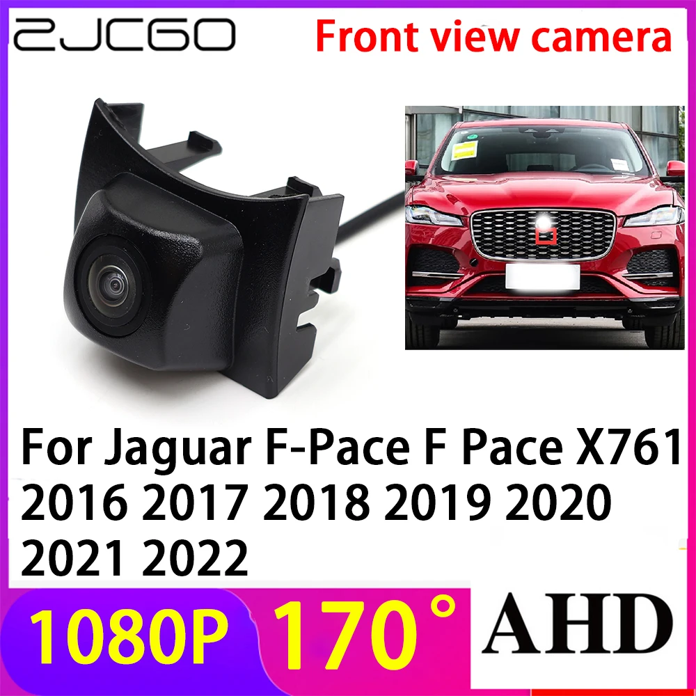 

ZJCGO AHD 1080P LOGO Car Parking Front View Camera Waterproof for Jaguar F-Pace F Pace X761 2016 2017 2018 2019 2020 2021 2022