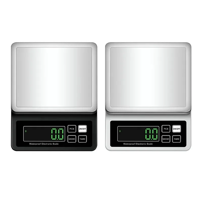 Imagem -02 - Balança de Cozinha Totalmente Impermeável 304 Balança Eletrônica Usb Recarregável Alta Precisão 0.1g 1g 3kg 5kg 10kg 15kg Aço Inoxidável