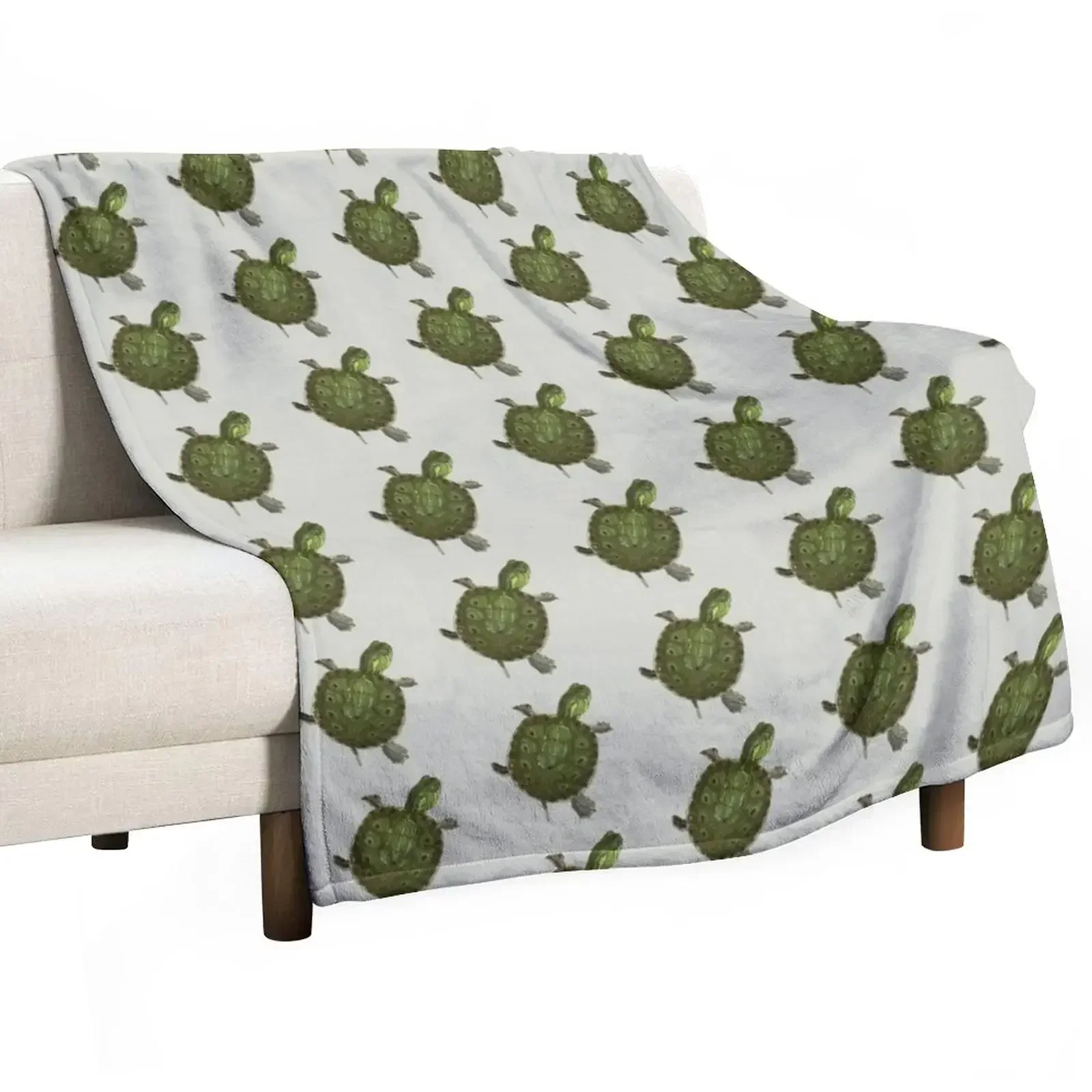 

Baby red eared slider 2022 Throw Blanket Decorative Sofas Stuffeds Blankets