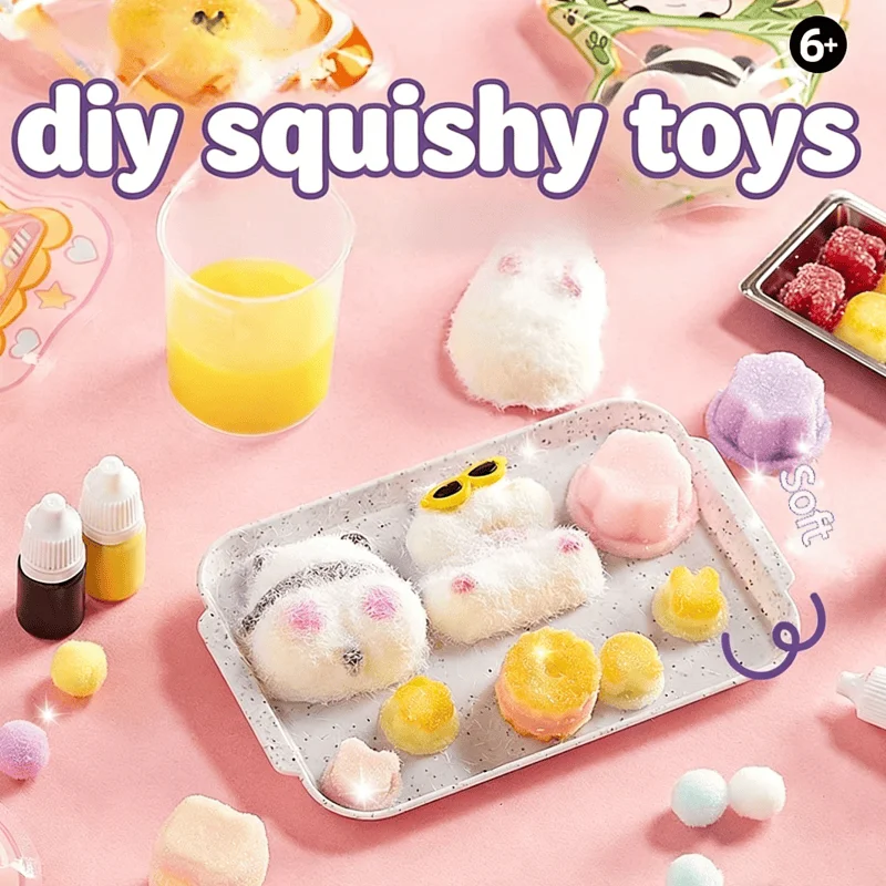

Набор для создания сквишей своими руками: создай свои милые игрушки-антистресс в виде животных, креативные игрушки-фиджеты ручной работы для детей, подарок