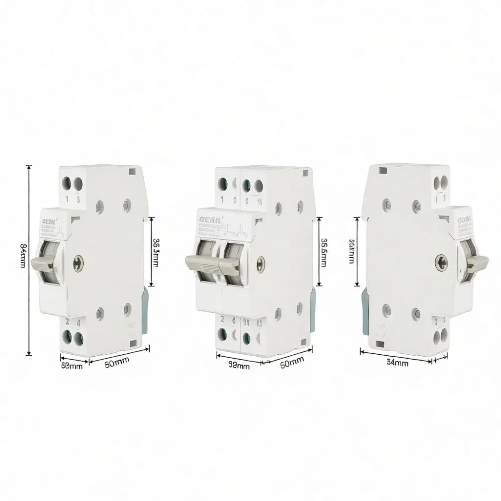 Breaker Manual Transfer Switch Din Rail Dual Power Selector Isolator Changeover Mechanical Interlock Safety Power Accessory