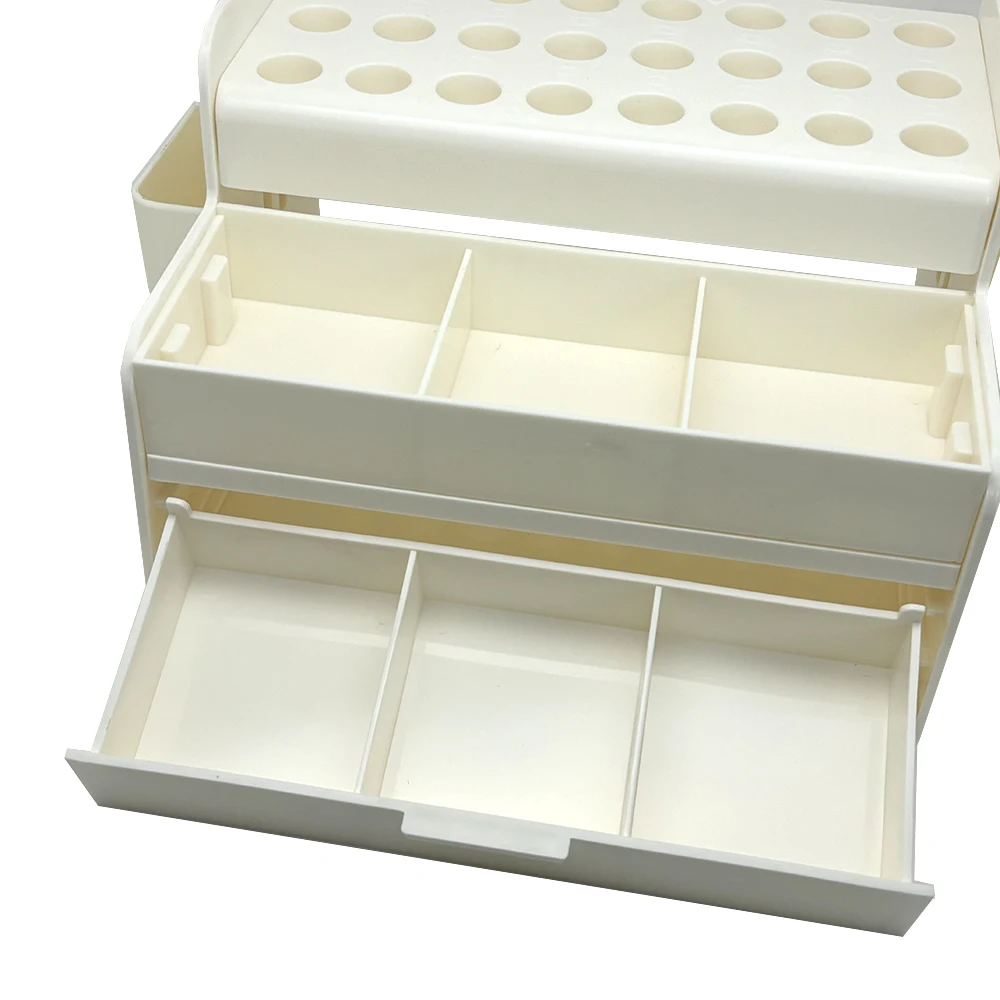 منظم حامل تخزين مركب من الراتنج للأسنان مع صندوق توزيع قضيب لمواد الفم وحقيبة شريط مطاطي #3