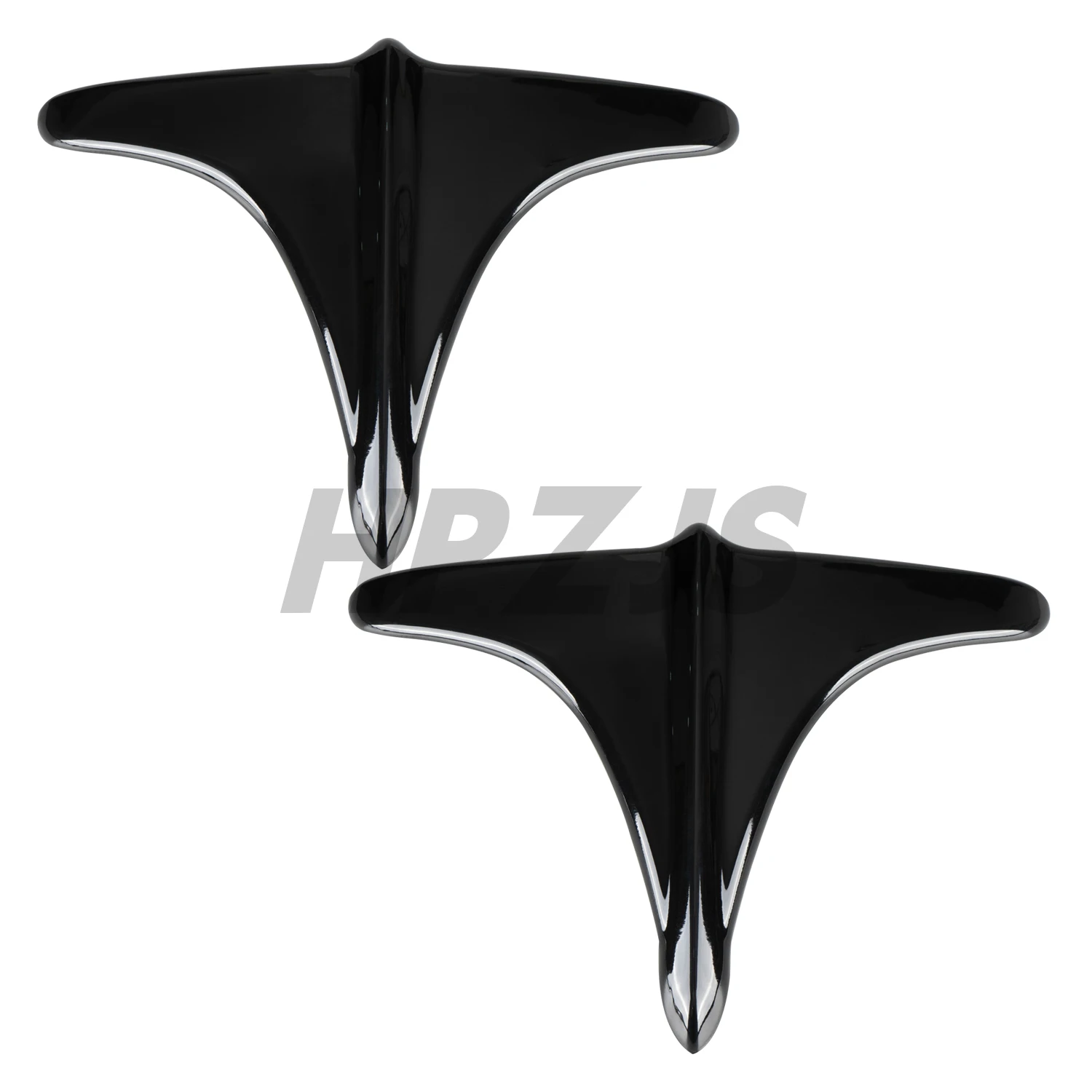 Accents de garde-boue arrière pour moto Harley, garniture de bord avant, leicfoetal de UItra Classic 2009-2017, noir, chrome