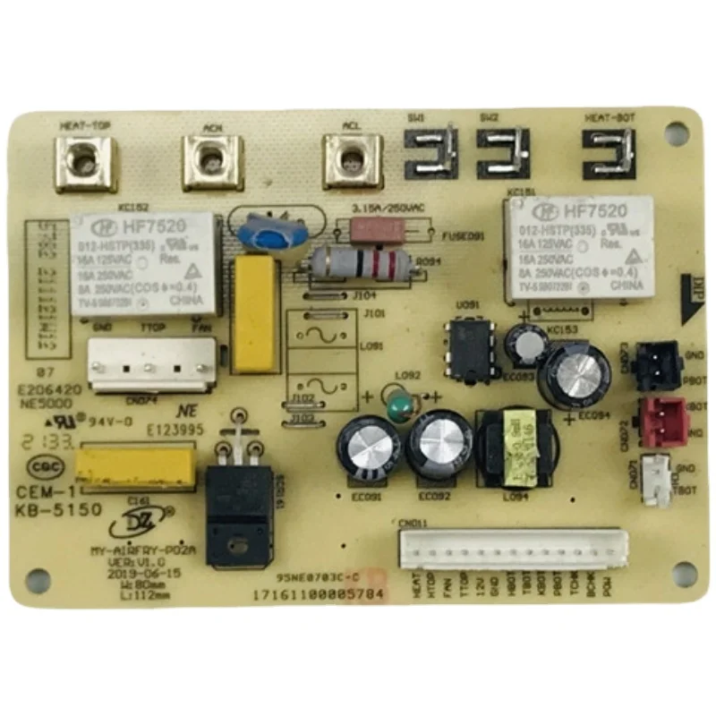 Circuit Board Main Control Board for Midea Air Fryer Computer Board Motherboard MY-AIRFRY-P02A