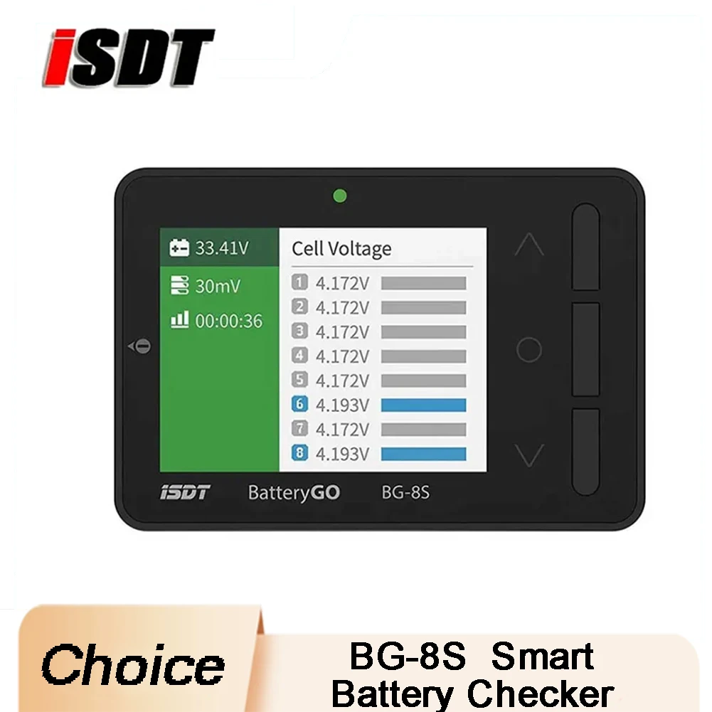 

ISDT BattGo BG-8S - Smart Battery Checker & Balancer, Receiver Tester with Quick Charge