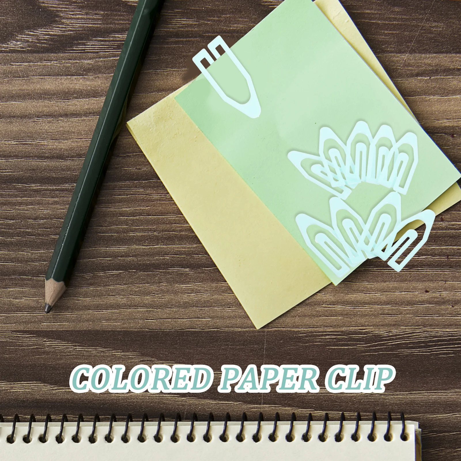 

60Pcs Office Document Paper Clips Funny Shaped Small Clips for File Organizing School Scrapbook Colored Paper Clip