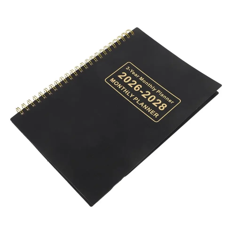 A4/A5 3 Years Monthly Planner 2026-2028 Yearly Goals Calendar Book Annual Summary Smooth Writing Agenda Calendar Academic Year