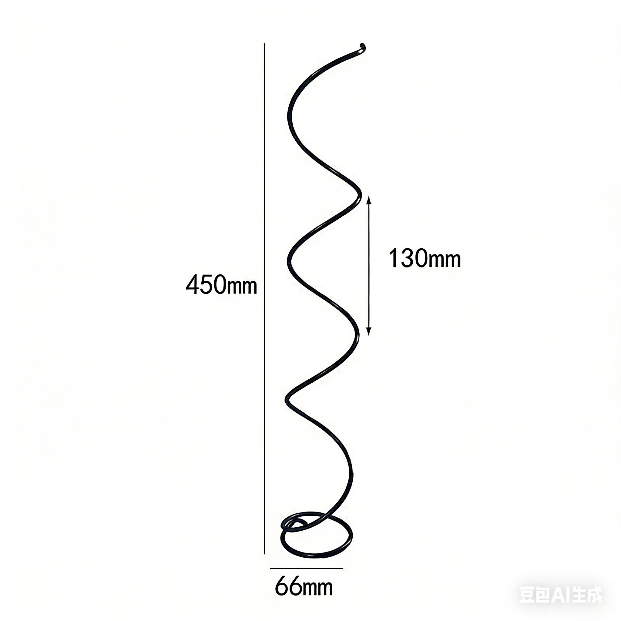 2PCS  Snacks Vending Machine Spiral Spring 3 Grids  450MM Length OD 66MM Wire 4mm  Vending Machine Black Compression Spring