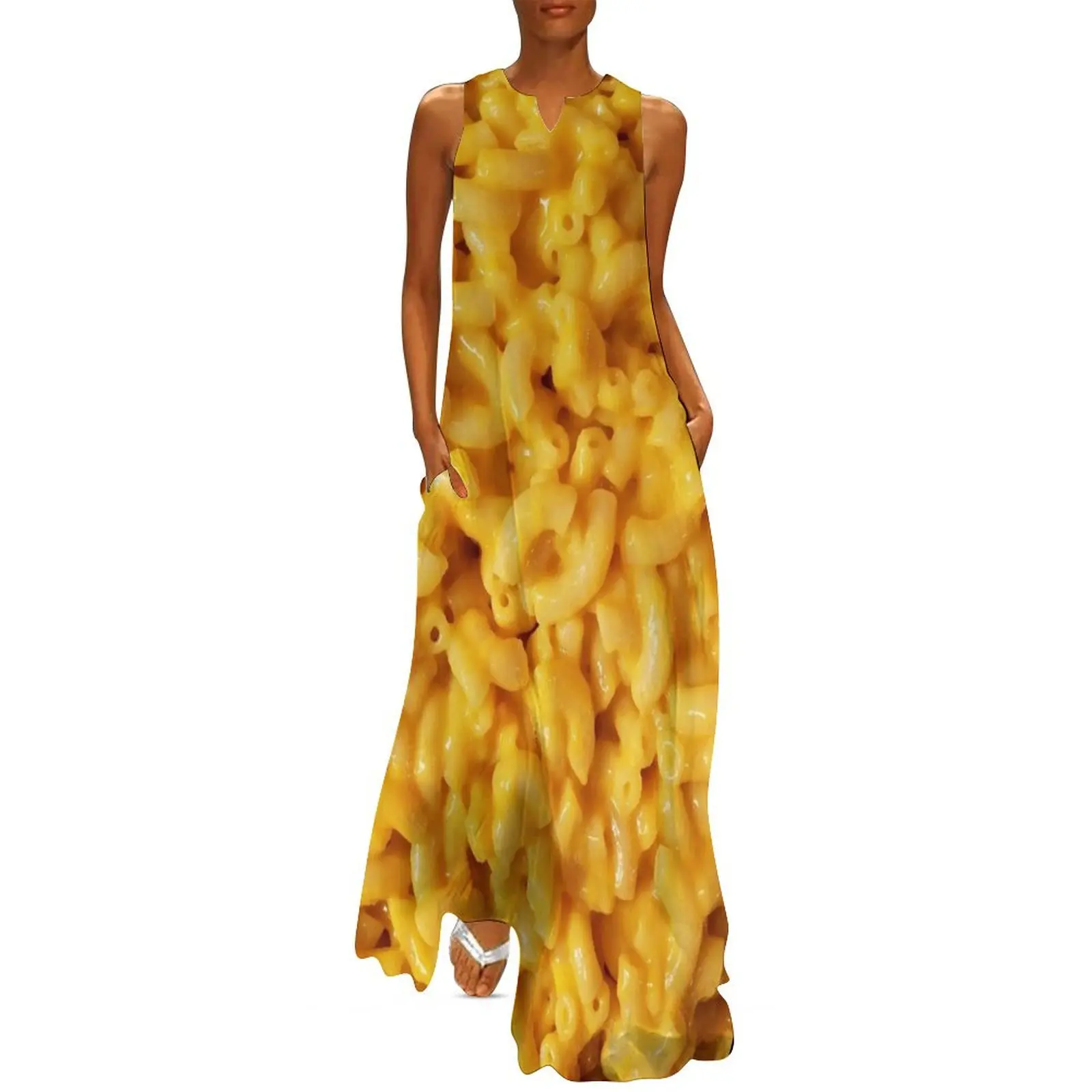 

Mac n" Cheesey Long Dress Long veiled dresses birthday dress for women wedding dresses for woman Female clothing