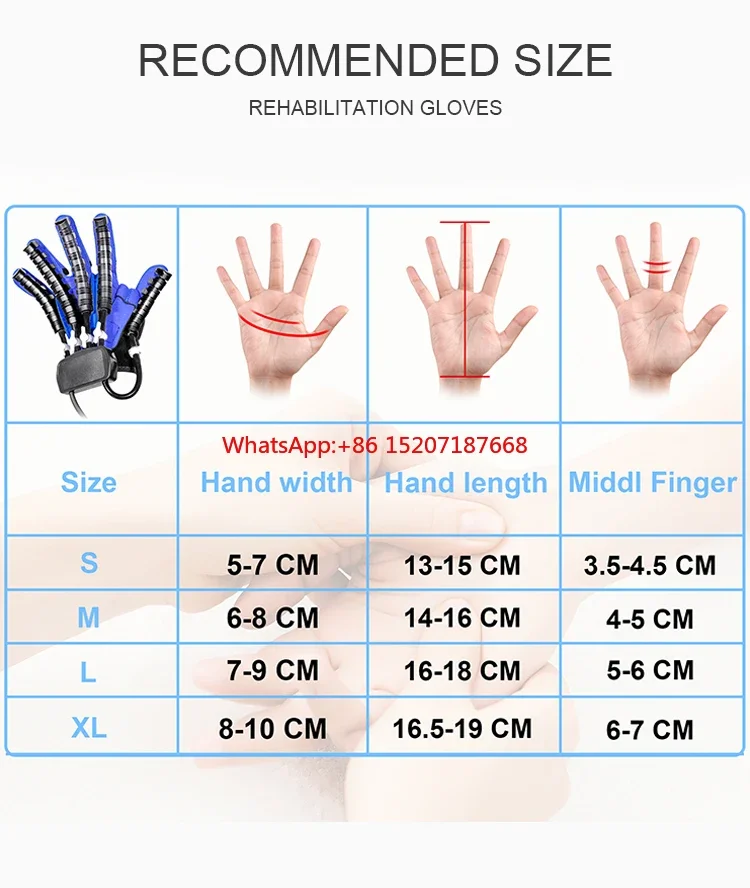 Intelligent Rehabilitation Robot Gloves Hand Device for Stroke Hemiplegia Hand Function Recovery Finger Trainer Recovery