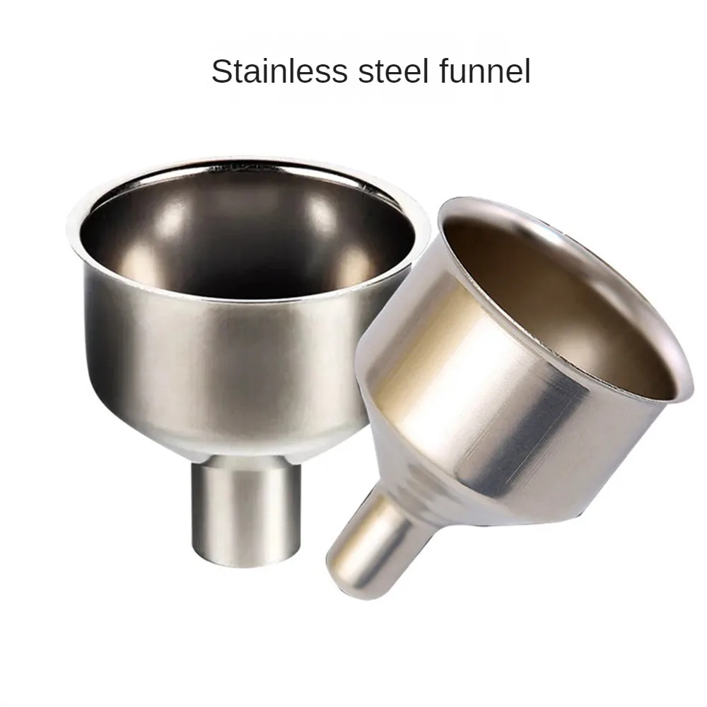 1~10PCS Versatile Stainless Steel Funnel Portable Efficient Bottled Convenient High Quality Kitchen Essential