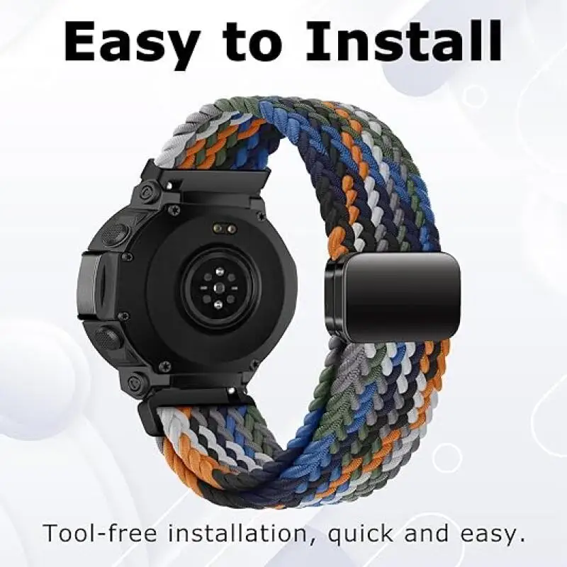 Magnetische geflochtene Solo Loop für Amazfit T-Rex 3 Pro 48 mm Sport Nylon elastisches Armband für Amazfit T-Rex3 Pro 44 mm 48 mm Band – Detail 6