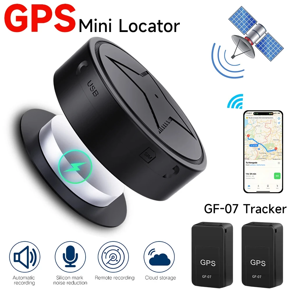 Car Tracking Portable GPS Mini Wireless Locator Old Men Pets Kid GPS Positioner Mini Locator Gps Key Anti-theft Finder Locator