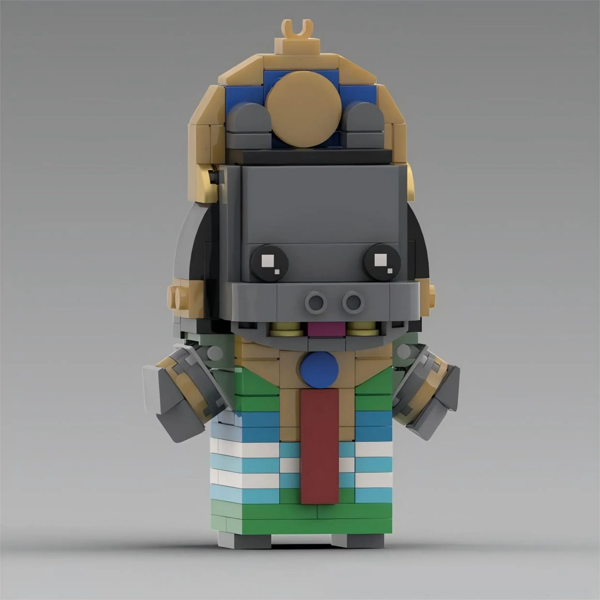 MOC Bricksheadz Altes Ägypten Mythischer Krieger Baustein-Set, Individuelles DIY-Ziegel-Figuren-Spielzeug, Schreibtisch-Dekoration, Geschenk – Detail 5