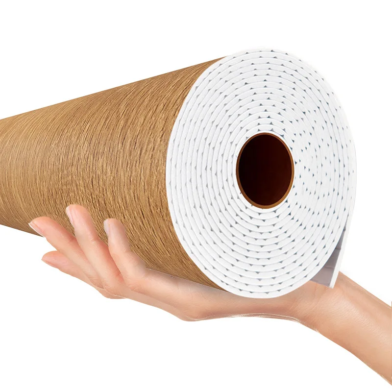 

Thickened wood grain wallpaper self adhesive Boeing film waterproof wardrobe desktop wooden door furniture renovation
